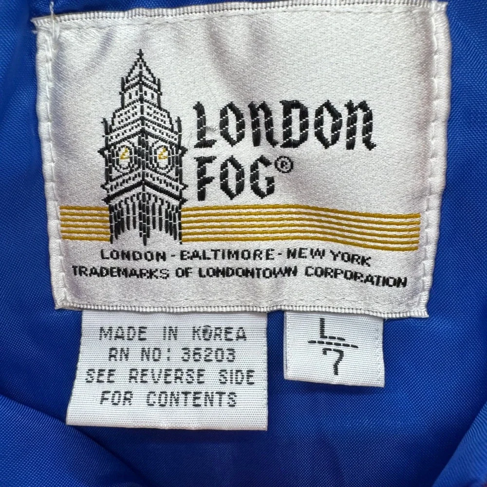 Vintage Kids London Fog Puffer Vest Size 7 Red High‎ Altitude Patches Retro 90s